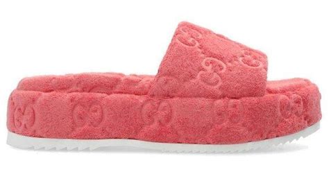 pink gg gucci slides|gucci slides pink fluffy.